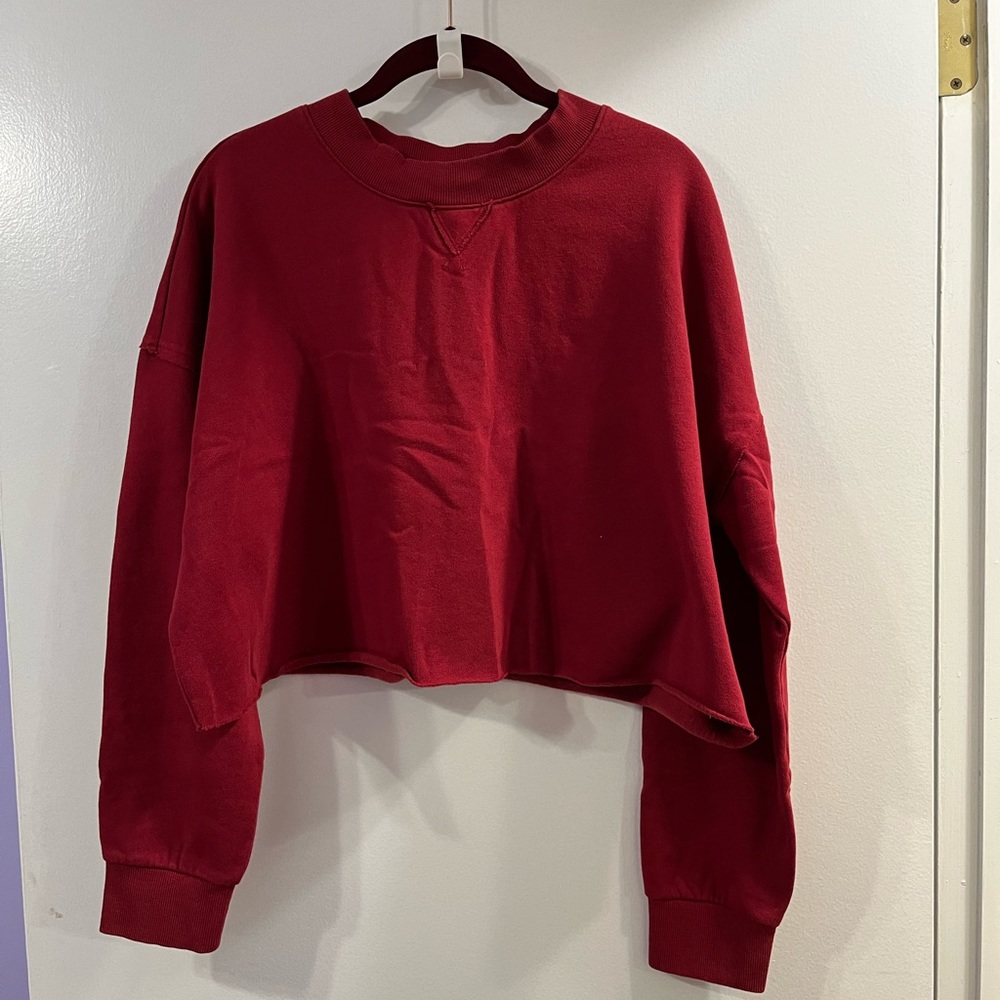 Cropped sweatshirt.  Size XL. Washed but never worn.